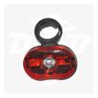 Farol Turbo Led 3W SG365 + Sinalizador traseiro SG006T 0,5W para Bicicleta