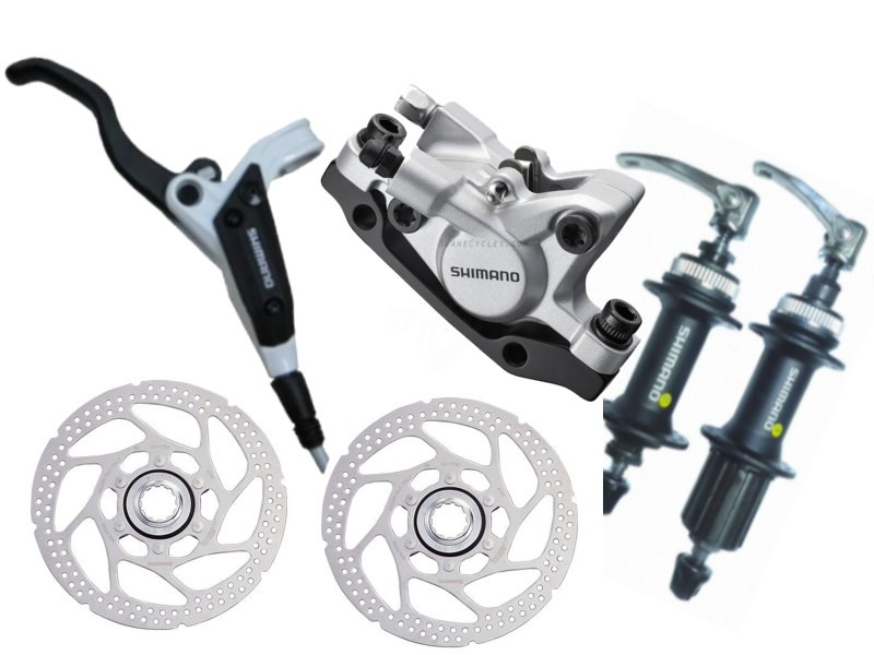 Freio Disco Shimano Alivio Hidraulico M446 Branco C/ Cubos Frete Gratis