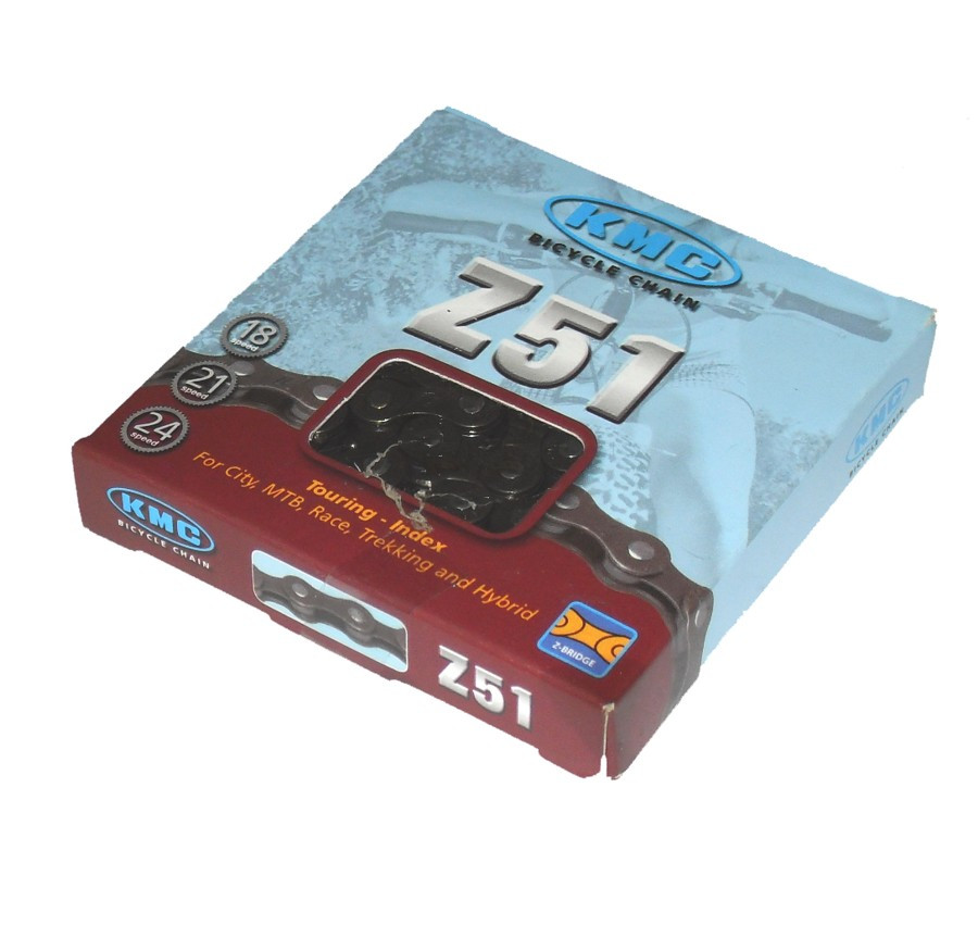 Corrente Kmc Z51 Compativel Shimano 21/24v Link Emenda