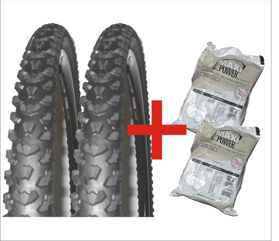 2 Pneu Excess 26 MTB + 2 Camaras de ar