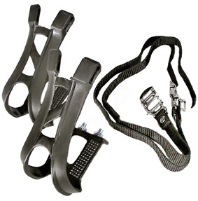 Pedaleira de Nylon com correias para MTB