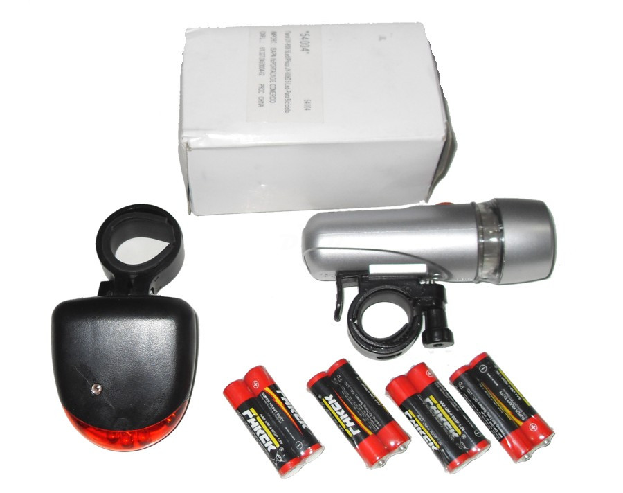 Luz  Bike  Farol 5 LEDs com Luz Traseira 7 funçoes