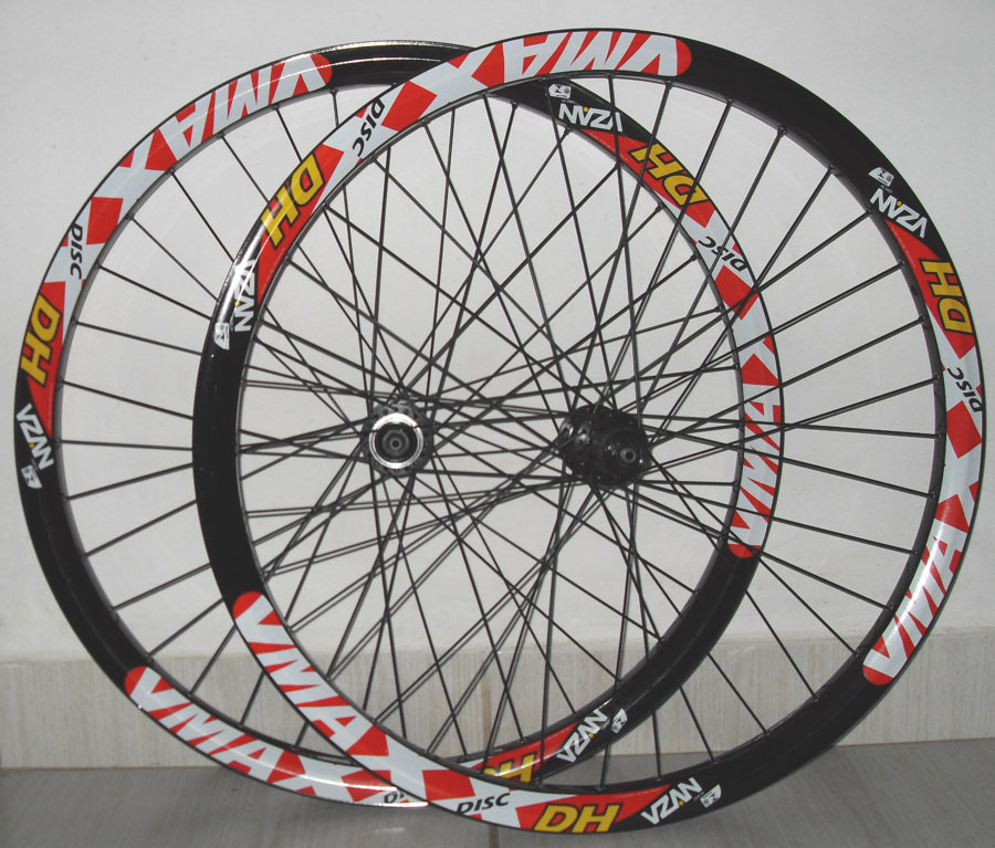 Rodas Disco Vmaxx Vzan 26 Cubo Shimano Centerlock Cassete 8/9v Raios Preto