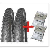 2 Pneu Excess 26 MTB + 2 Camaras de ar