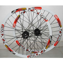 Par Rodas Vmaxx 26 + Raios Inox + Freio Á Disco Alhonga + Cubos QUANDO K-7  8/9 vel. Montadas