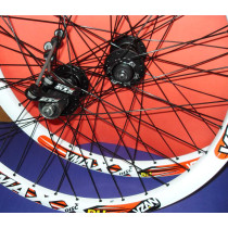 Par Rodas Vmaxx 26 + Raios Inox + Freio Á Disco Alhonga + Cubos GTS GD300  8/9 vel. Montadas