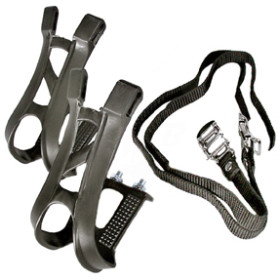 Pedaleira de Nylon com correias para MTB