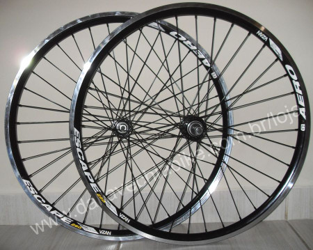 Rodas Vzan Aero 26 Cubo Rolamentado Roletado Raios Preto