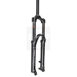 Suspensão 26 alumínio 150mm canela grossa (aço) cor preta 42mm aheadset 28.6mm com curso de 150mm modelo wheeler