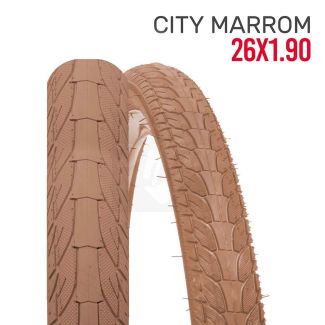 Pneu 26x1.90 city marrom
