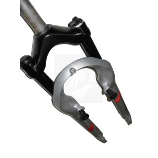 Garfo Suspençao Grind Standard Rosca Bicicleta Mtb Prata