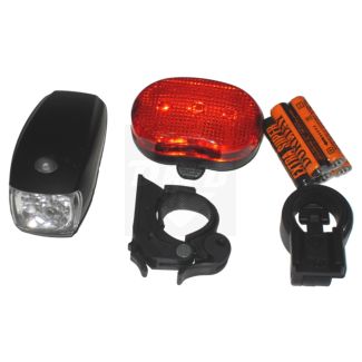 Luz Para Bike Com Farol 5 Leds E Luz Traseira Trust Bicicleta