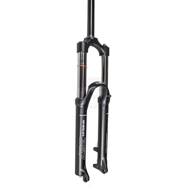 Suspensão 26 alumínio 150mm canela grossa (aço) cor preta 42mm aheadset 28.6mm com curso de 150mm modelo wheeler