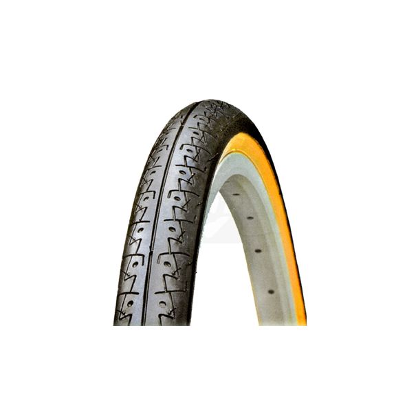 Pneu Mtb 26x1.5 Slick Kenda k154 com faixa amarela