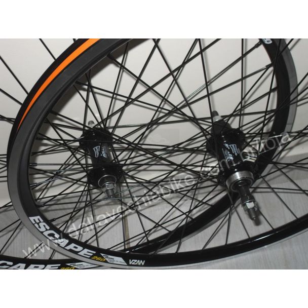 Rodas Vzan Aero 26 Cubo Rolamentado Roletado Raios Preto