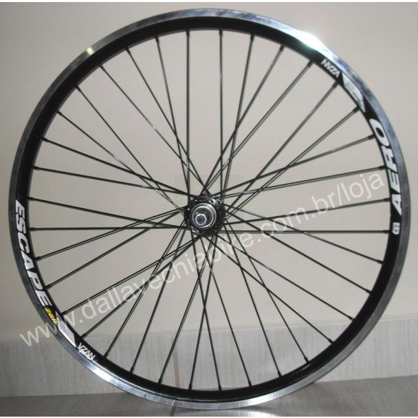 Rodas Vzan Aero 26 Cubo Rolamentado Roletado Raios Preto
