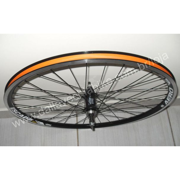 Rodas Vzan Aero 26 Cubo Rolamentado Roletado Raios Preto