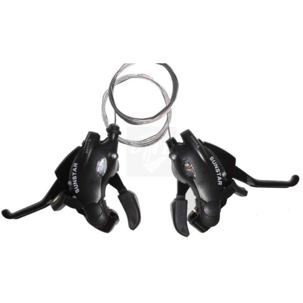 Alavancas Rapid fire 21v Sunstar base em alumínio