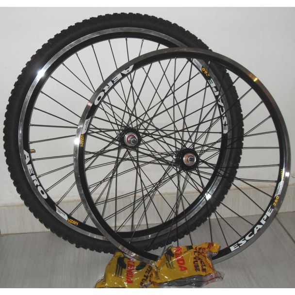 Rodas Vzan Aero 26 Cubo Rolamentado  Pneu E Camara