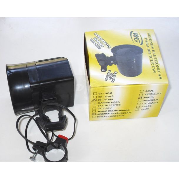 Sirene buzina Eletronica para Bicicletas 6 Tons